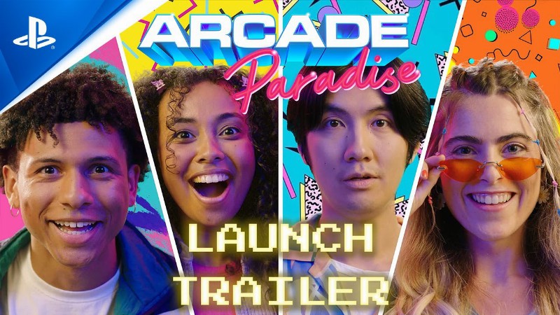 Arcade Paradise - Launch Trailer : Ps5 & Ps4 Games