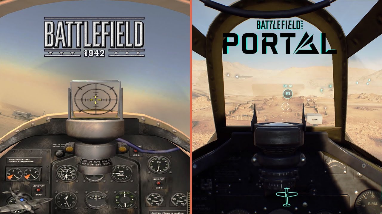 image 0 Battlefield  (1942 Vs. Portal) el-alamein Graphics Comparison