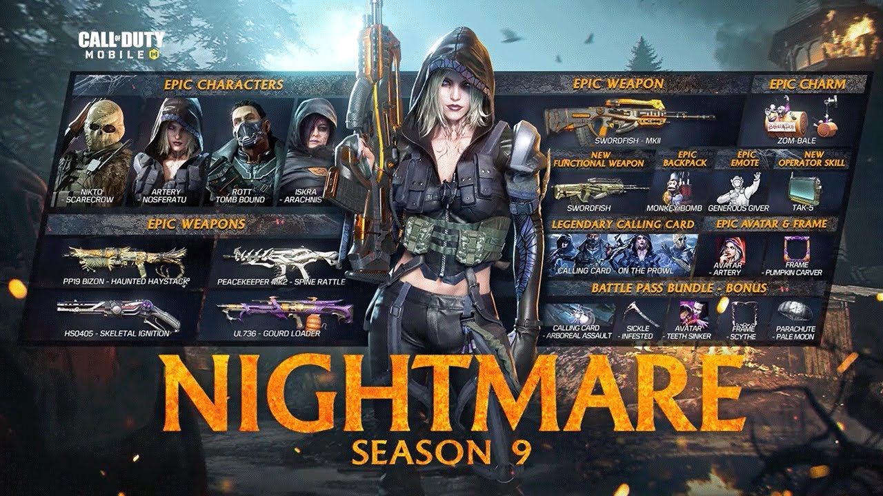 Call Of Duty Mobile - Official Season 9 nightmare Battle Pass Trailer