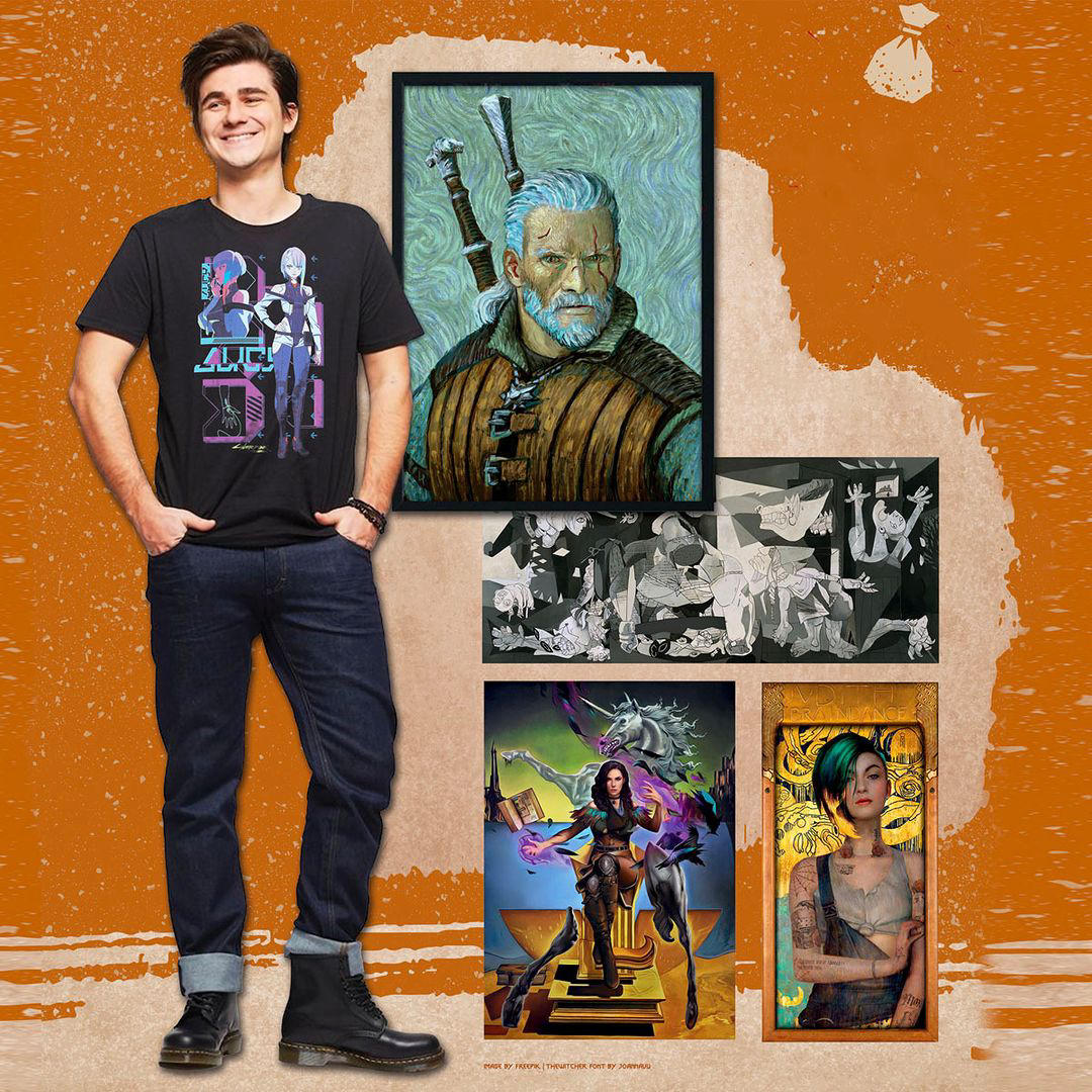 CD PROJEKT RED - Limited prints inspired by great artists such as Klimt, Picasso or Van Gogh, are ex