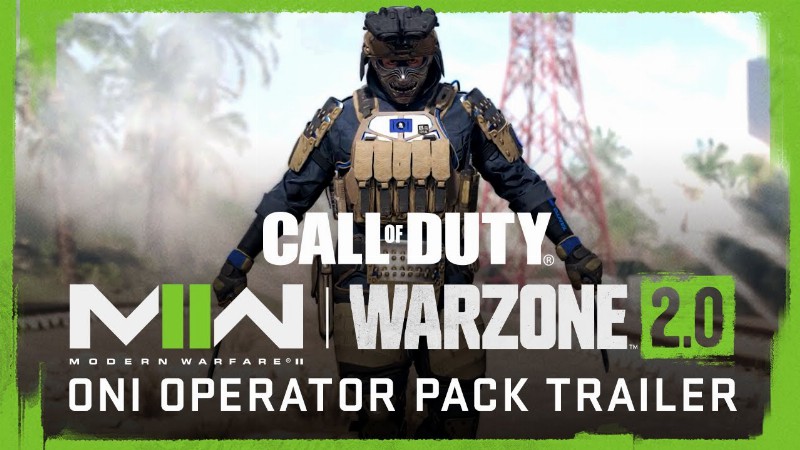 Oni Operator Trailer : Call Of Duty: Modern Warfare Ii