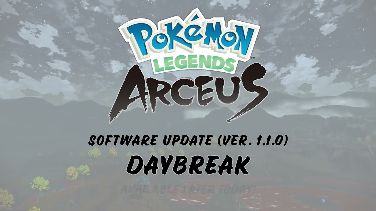 Pokémon Legends Arceus Free Daybreak Update