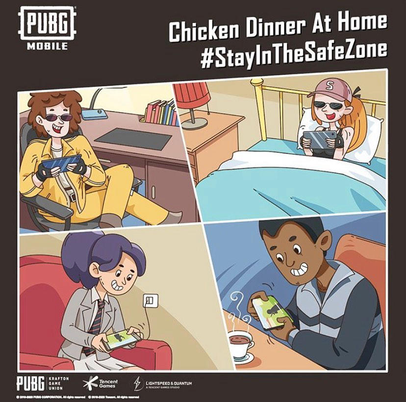 Tencent Games - Did you know that a Chicken Dinner is best served from the comfort of your own home