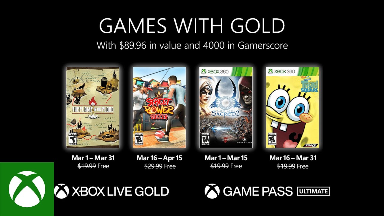 image 0 Xbox - March 2022 Games With Gold