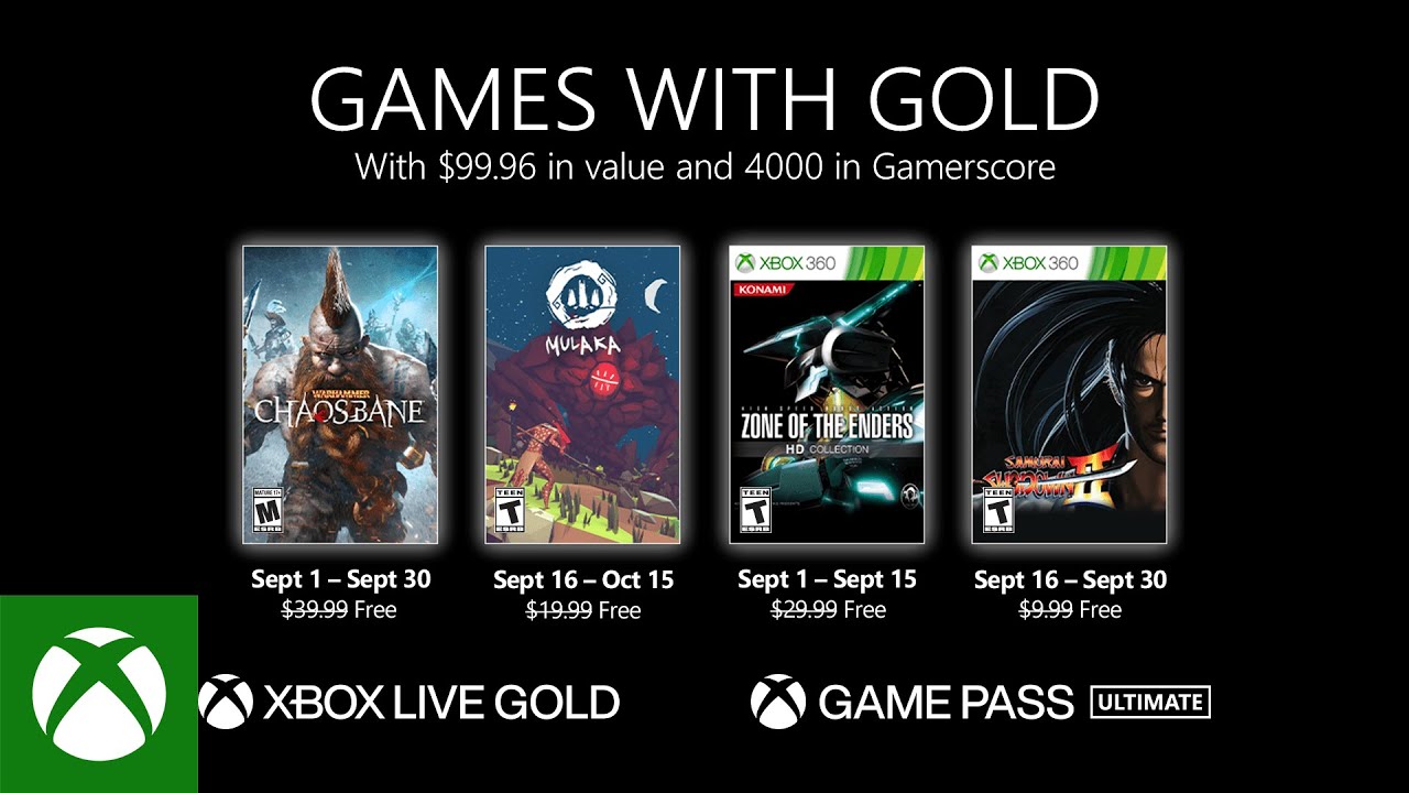 image 0 Xbox - September 2021 Games With Gold